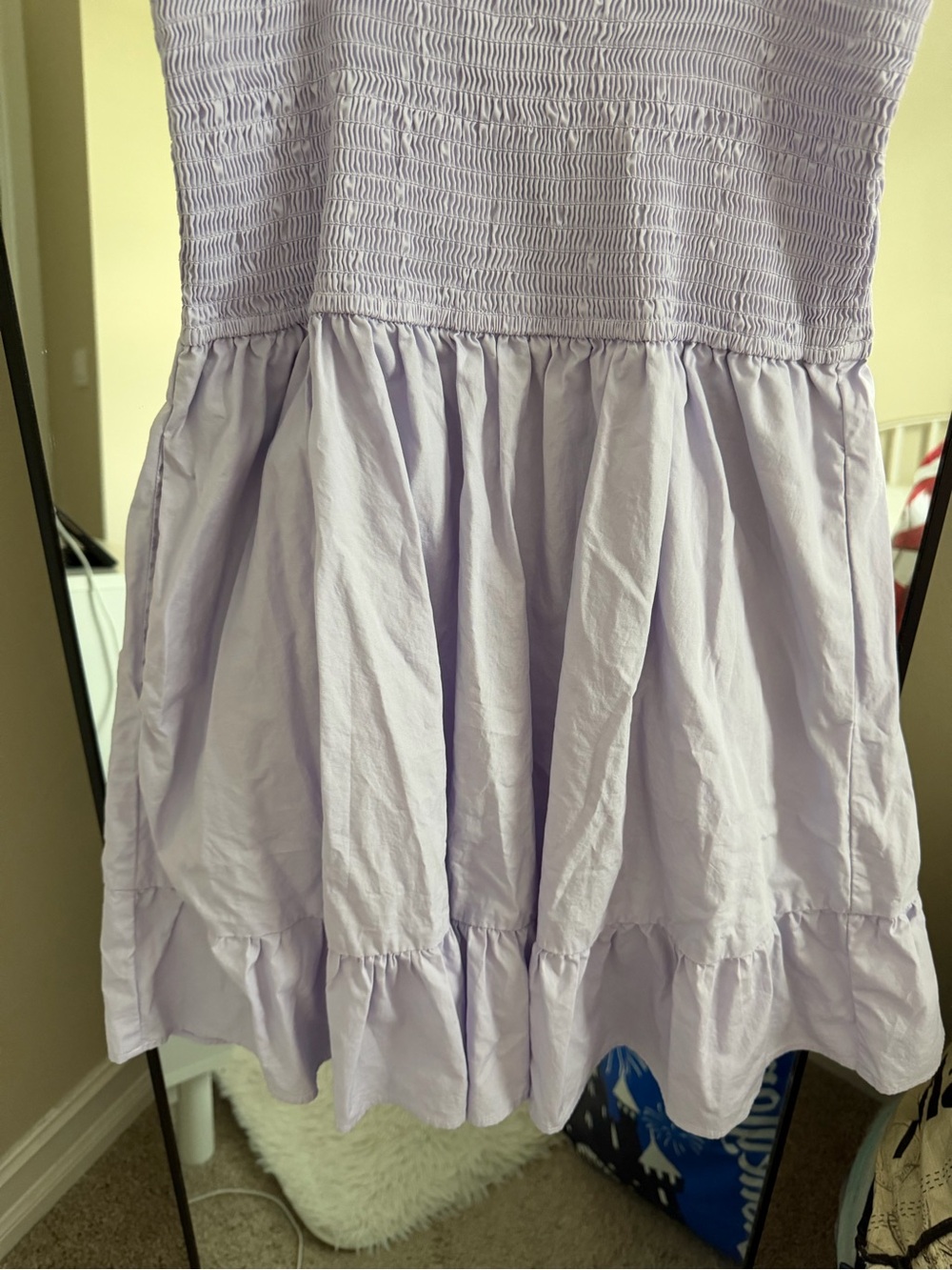 miami Lilac Ruffle-Strap Smocked Dress - Picture 4 of 7